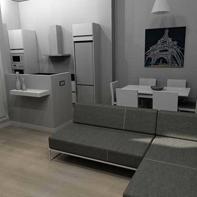 Salon-comedor-cocina