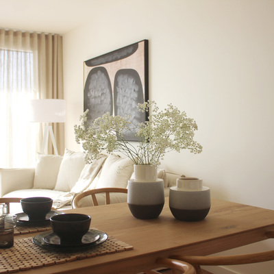 Salón / Comedor - Proyecto Piso Piloto Jardins de Llevant