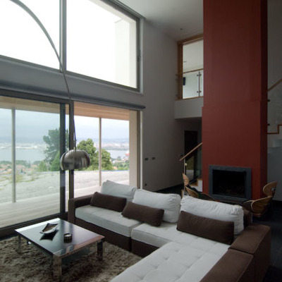 Salón en doble altura