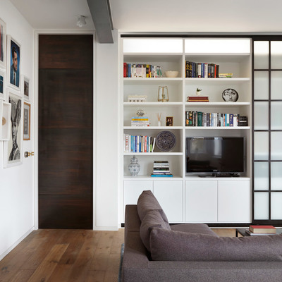 salón puerta corredera