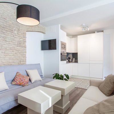 Salón y cocina open concept