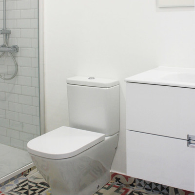 Sanitarios y mosaico hidráulico