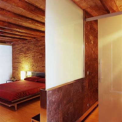 separación baño habitación