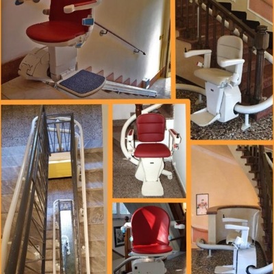 Sillas salvaescaleras para tramos rectos y curvos