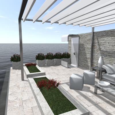 Simulación en terraza