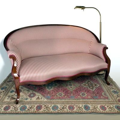 Sofa isabelino clásico