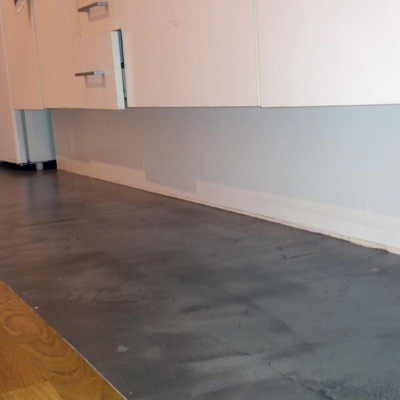 Reforma de cocina con microcemento