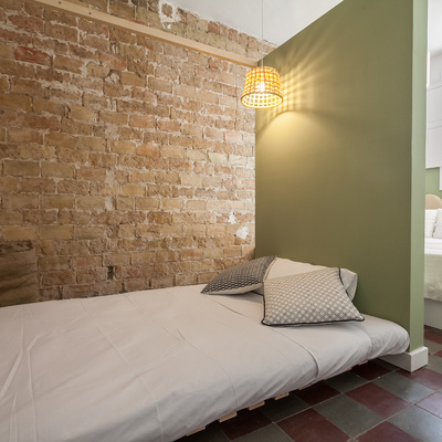 Suite con espacio de sofá cama independizado