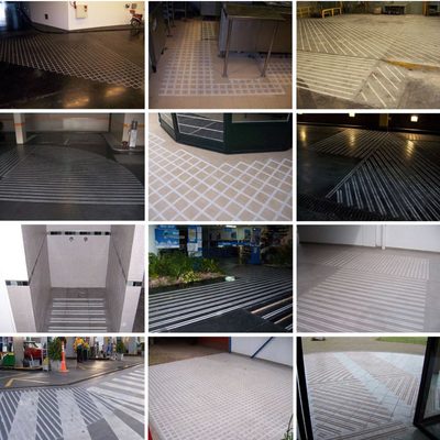 Tallado antideslizante permanente en escaleras