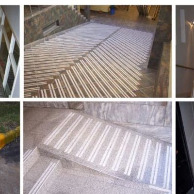 Tallado antideslizante permanente en Rampas