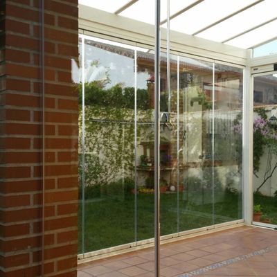 Techo fijo de Cristal y crotinas de cristal