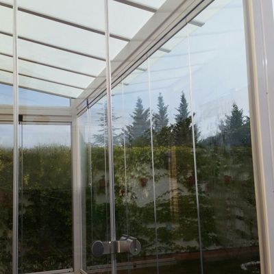 Techo fijo de Cristal y crotinas de cristal