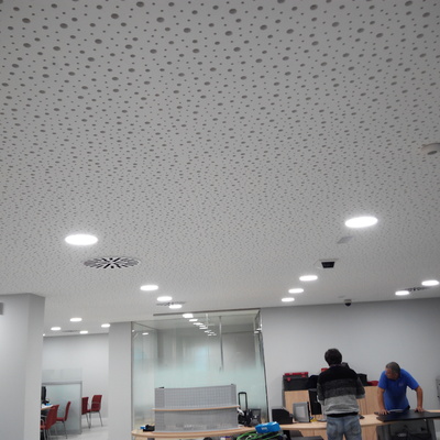 Instalación de techo pladur decorativo