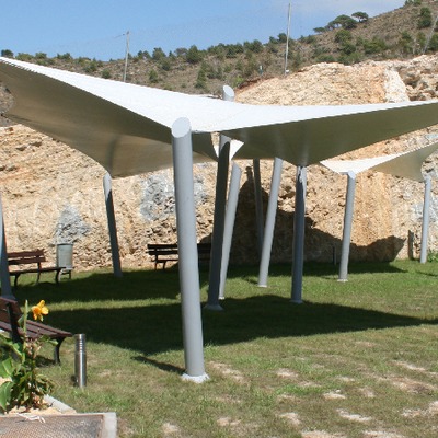 Tenso-estructuras en urbanizaciones