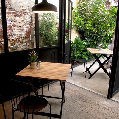 Terraza patio Restaurante El Quiosc de Can Carreras