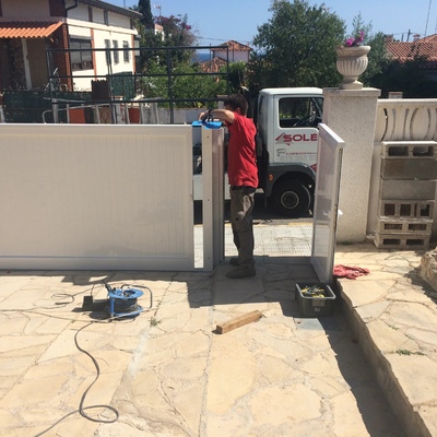 Puerta peatonal y cancela corredera, Tarragona