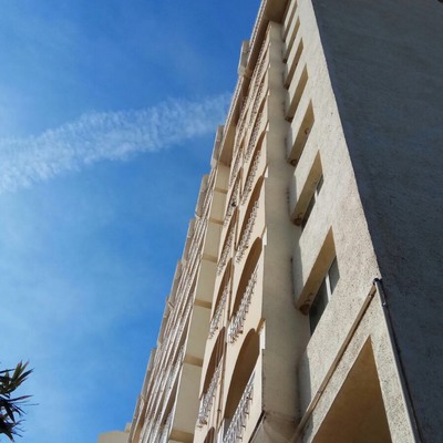 Trabajos verticales en hotel.