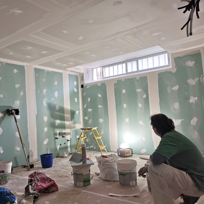 Trasdosados y techos en Txoko