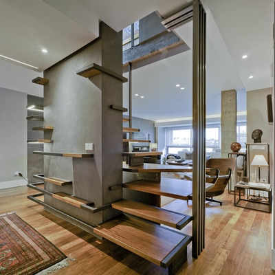 Una escalera que rompe moldes