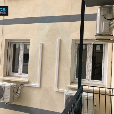 Climatización mediante split de piso en reforma