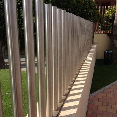 Verja de tubos inoxidables