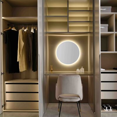 Vestidor con tocador integrado