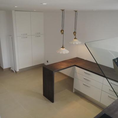 Vista alta de la cocina