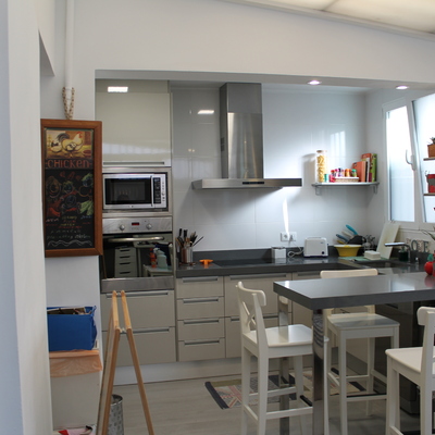 Vista cocina desde sala de día