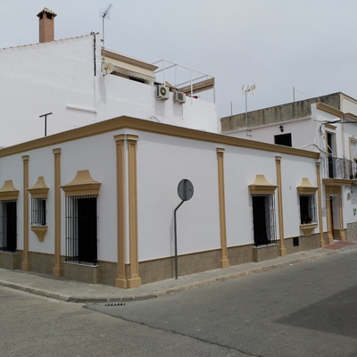 Vista completa de fachadas. Estado Reformado