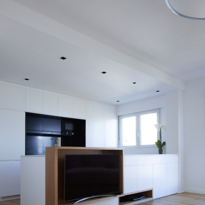 Vista de cocina desde el salón