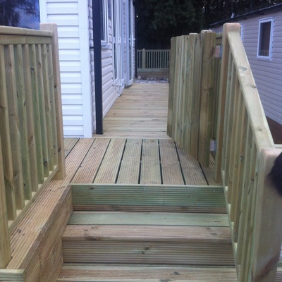 vista de la escalera