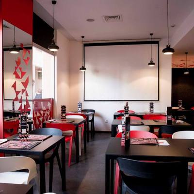 Vista del comedor del restaurante