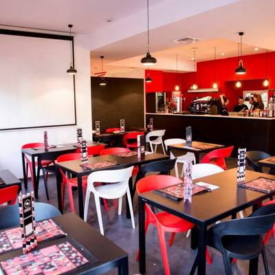 Vista del comedor del restaurante