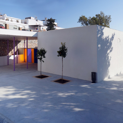 Vista del porche desde el exterior