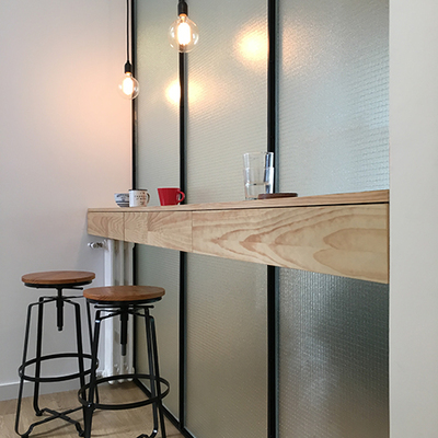 Vista desde el acceso de la cocina