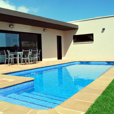 Vista exterior piscina