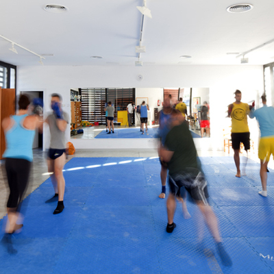 Vista interior de una sala