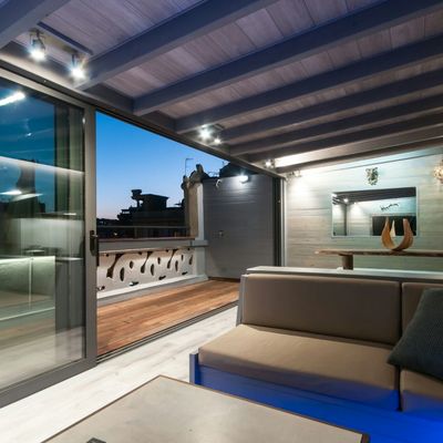 Vista interior del espacio del cerramiento