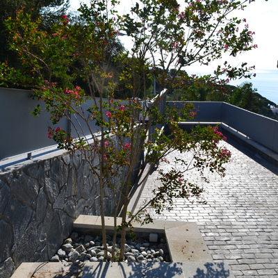 Vista jardinera entrada