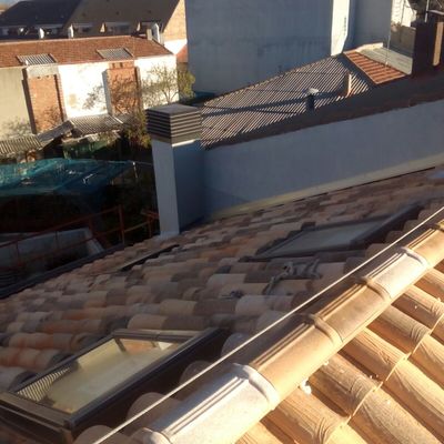 Construcción de tejado en obra nueva, Madrid