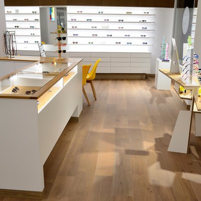 Vista vitrina y escaparate