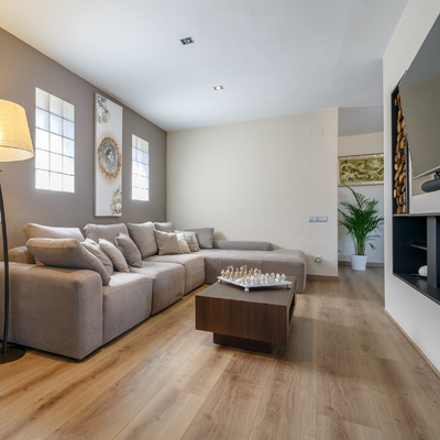 Salón tonos marrones