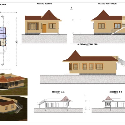 Vivienda Unifamiliar De 90 Metros Cuadrados Distribuida En Una Planta