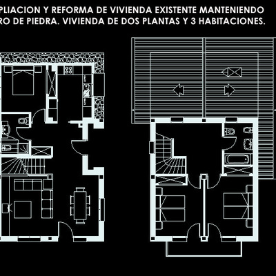 Vivienda unifamiliar de dos plantas.