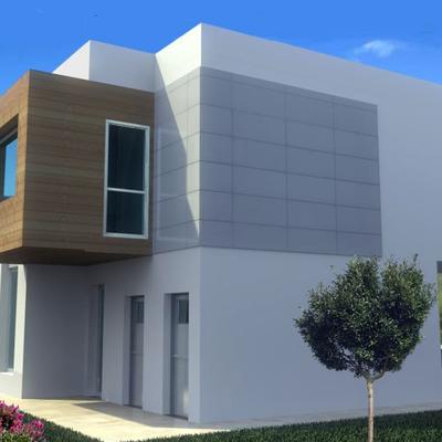 Vivienda unifamiliar UrbanHuse, 230 m2, fachada posterior