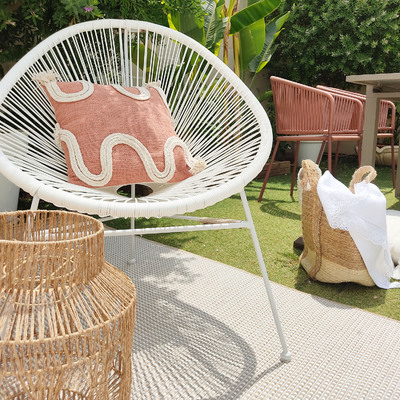 Zona de descanso en jardín