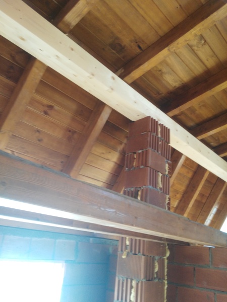 acabado interior de cubierta de mansarda