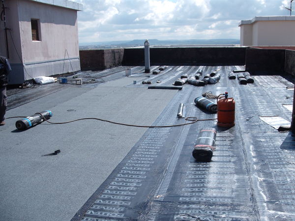 cubierta invertida con aislamiento