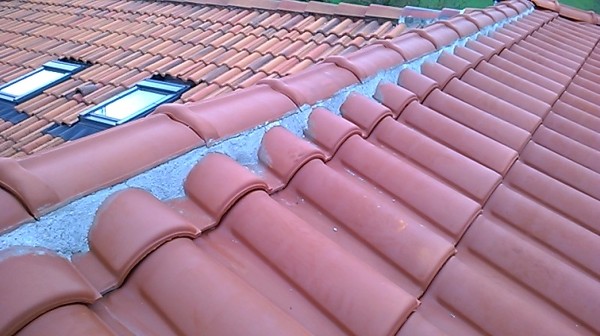 cumbrera y teja mixta