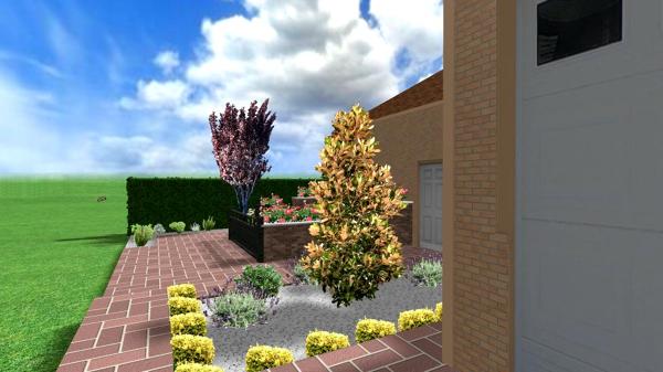 Diseño de jardín en 3d